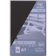 1001 Pkg 5 Visitk. A7 schwarz