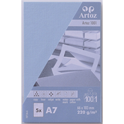 1001 emb. 5 cart. A7 bleu pastel