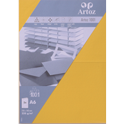 1001 Pkg 5 Karten A6 sonnengelb