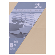1001 Pkg 5 Karten A6 taupe