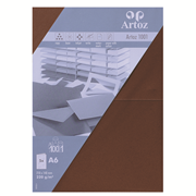 1001 Pkg 5 Karten A6 braun