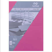 1001 Pkg 5 Karten B6 fuchsia