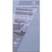 1001 Pkg 5 Karten qd pastellblau