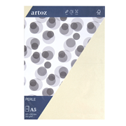 Perle Pkg 5 Karten A5 ivory