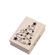 Stempel Tannenbaum mit Sternen