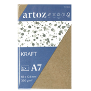 Kraft emb. 5 cart. A7 kraft