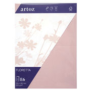 Floretta Pkg5 carte E6 light rose