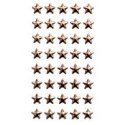 A-W: Strass Stern kupfer