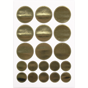 Sticker points foil gold