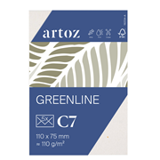Green Line Pkg 5 Kuverts <C7 tort.