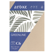 Green Line Pkg 5 Kuverts C6 desert