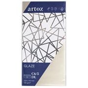 Glaze Pkg5 enveloppe C6/5 DL white shine