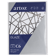Glaze Pkg5 Umschlag C6 silver shine