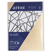 Glaze Pkg5 enveloppe C6 bronze shine
