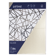 Glaze Pkg5 carte B6 white shine