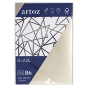 Glaze Pkg5 enveloppe B6 white shine