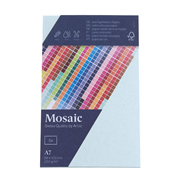 Mosaic 5 Karten A7 hellblau