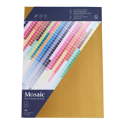 Mosaic 5 Karten A4 gold