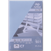 1001 emb. 5 envel. C7 bleu pastel