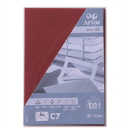 1001 Pkg 5 Kuverts C7 weinrot