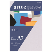 1001 emb. 5 cart. A7 blanc fleur