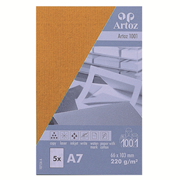 1001 Pkg 5 Karten A7 orange