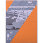 1001 Pkg 5 Karten E6 orange