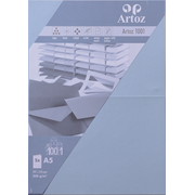 1001 emb. 5 cart. A5 bleu pastel