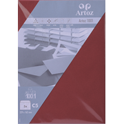 1001 Pkg 5 Kuverts C5 weinrot