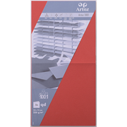 1001 Pkg 5 Karten qd rot