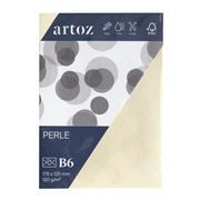 Perle Pkg 5 Kuverts B6 ivory