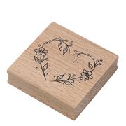 Stempel Herz mit Blumen