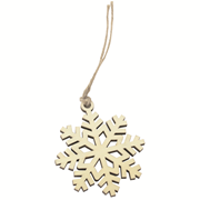 bois lasercut flocon de neige 1