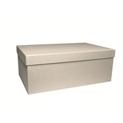 PURE Box rectangular L, white shine
