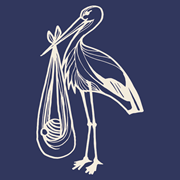 Laser cut, cigogne