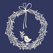 Laser cut, l'oiseau dans couronne