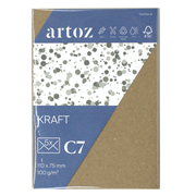 Kraft Pkg 5 Kuverts <C7 kraft