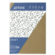 Kraft Pkg 5 Kuverts E6 kraft