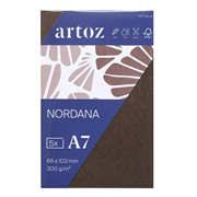 Nordana Pkg 5 Visitk. A7 brown glow