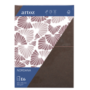 Nordana Pkg5 Karte A6 brown glow