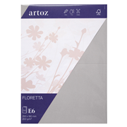 Floretta Pkg 5 Karten E6 light grey