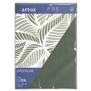 Green Line Pkg 5 Karten E6 Moos Grün