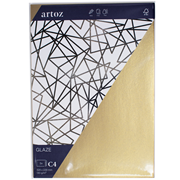 Glaze emb. 5 envel. C4 gold shine