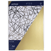 Glaze Pkg5 carte A4 gold shine