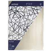 Glaze Pkg5 Briefbogen A4 silver shine