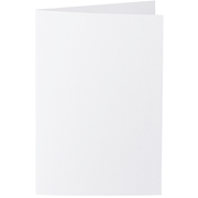 1001 cartes B6 blanc fleur
