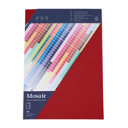 Mosaic 5 carte A6 rouge feu