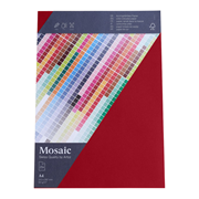 Mosaic 25 feuille A4 rouge vin