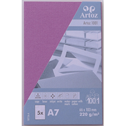 1001 Pkg 5 Karten A7 holunder