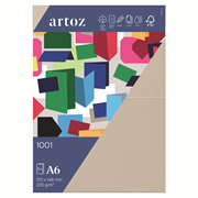 1001 Pkg 5 Karten A6 chamois